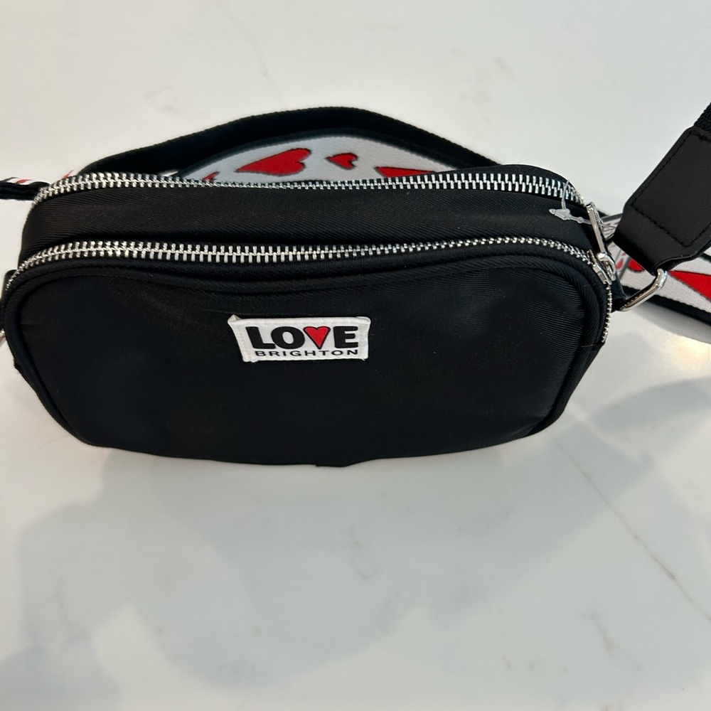 Brighton Black Belt Bag with LOVE Logo